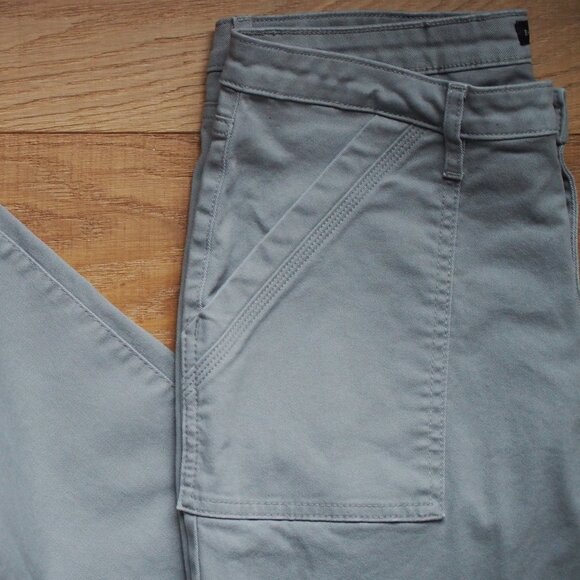 Banana Republic | Grey Cotton Twill High Rise Pants - Picture 7 of 9